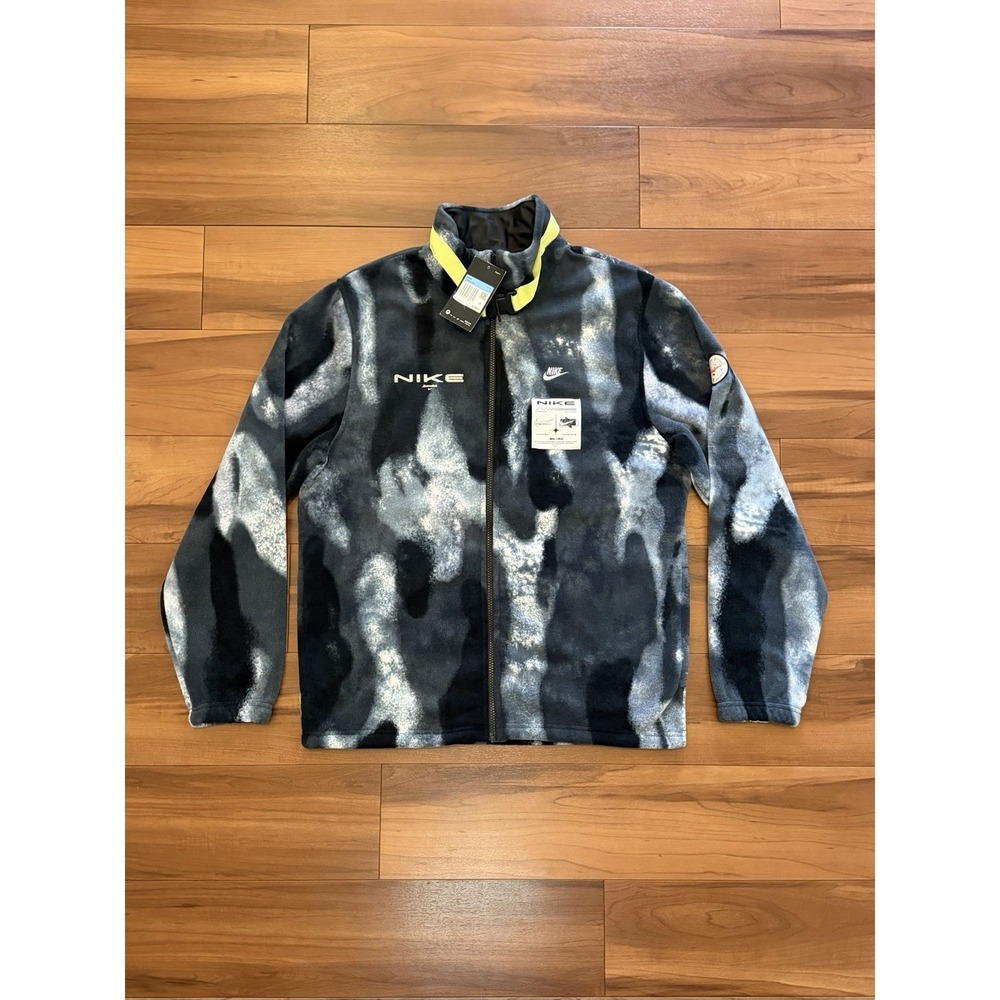 NWT Nike NSW Sportswear Fleece Jacket Sweater Grey DD8944-070 Men's Size Medium